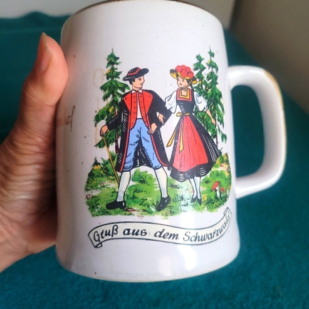 Vintage mug from Vogtsbauernhof. Germany
